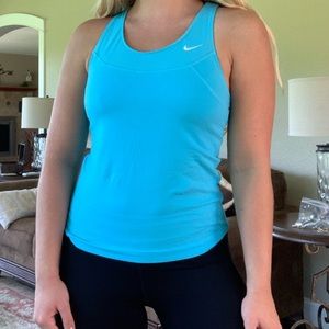 Blue Nike tank top